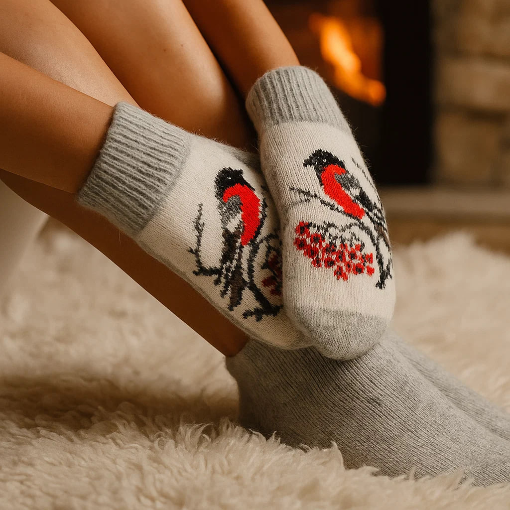 Шерстяные варежки, мягкие, теплые